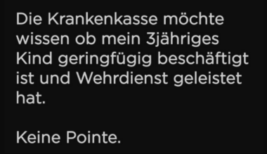 Geht doch nix über eine funktionierende Bürokratie.