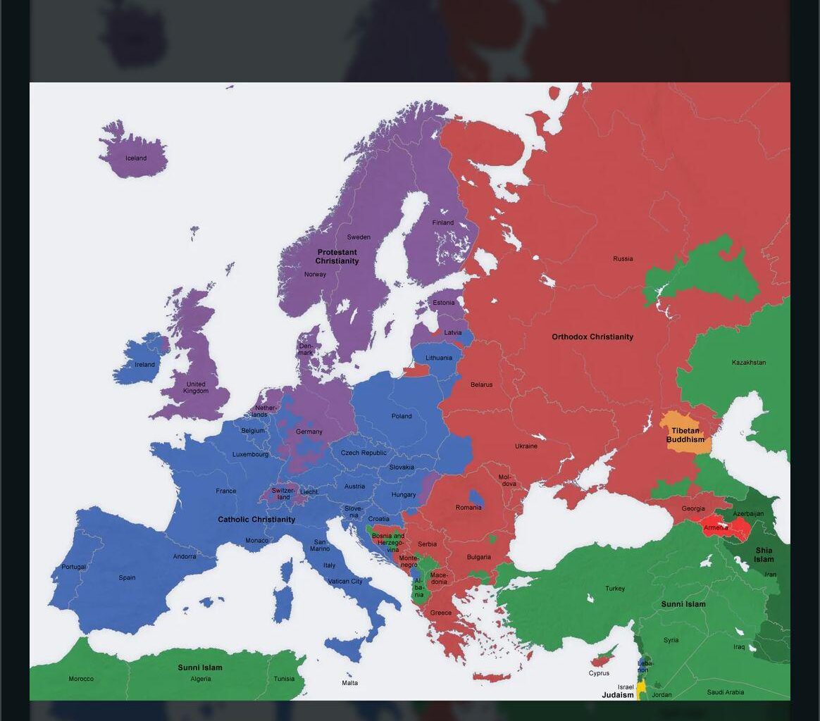 Religions across Europe