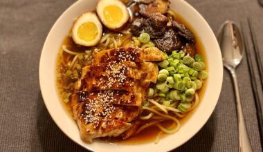 Gestern gab es Shoyu Ramen mit Hähnchenbrustfilet