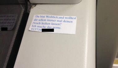 Letztens in der Straßenbahn gesehen