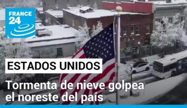 El noreste de Estados Unidos paralizado por una fuerte tormenta de nieve