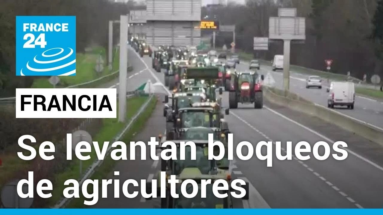 Francia: sindicatos de agricultores levantan bloqueos tras anuncio de medidas del Gobierno