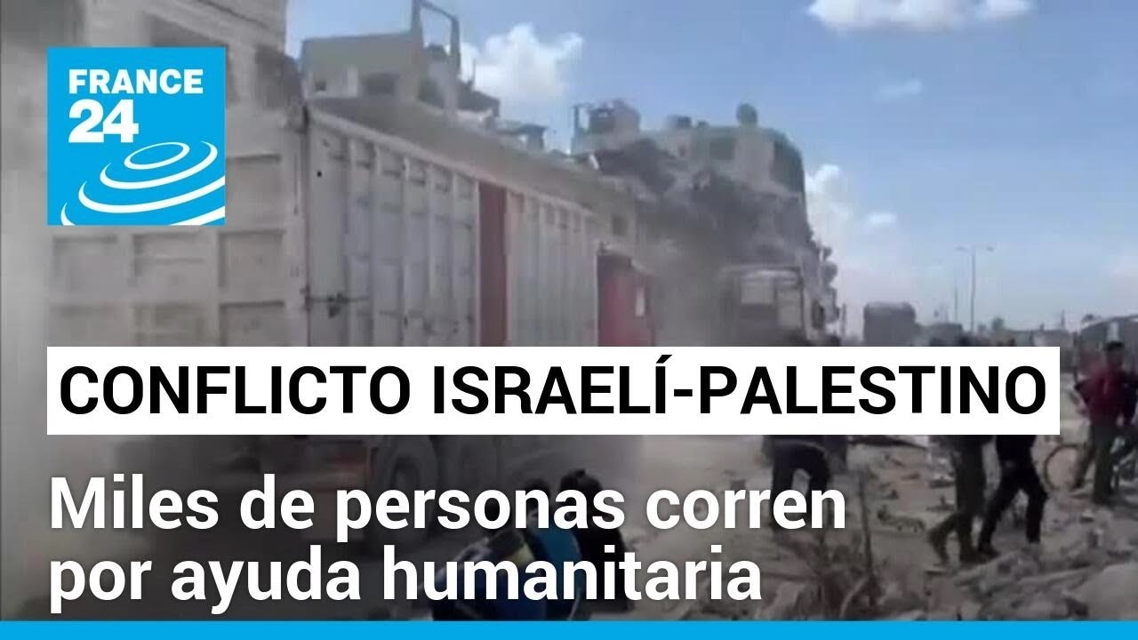 Estampida por ayuda humanitaria deja varios muertos en la ciudad de Gaza • FRANCE 24 Español