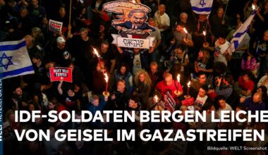 KRIEG IN GAZA: Leiche von israelischer Geisel gefunden – Massenproteste in Israel | WELT News