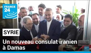 Le chef de la diplomatie iranienne inaugure un nouveau consulat à Damas • FRANCE 24