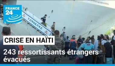 Crise en Haïti : 243 ressortissants étrangers évacués vers la Martinique • FRANCE 24