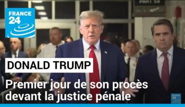 Trump dénonce une "persécution politique" au premier jour de son procès historique • FRANCE 24