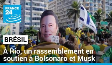 À Rio, les pro-Bolsonaro rassemblés pour "défendre la liberté d'expression" • FRANCE 24