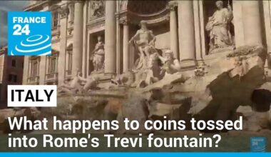 What happens to coins tossed into Rome's Trevi fountain? • FRANCE 24 English