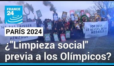 ONG denuncian "limpieza social" en París de cara a los Juegos Olímpicos • FRANCE 24 Español