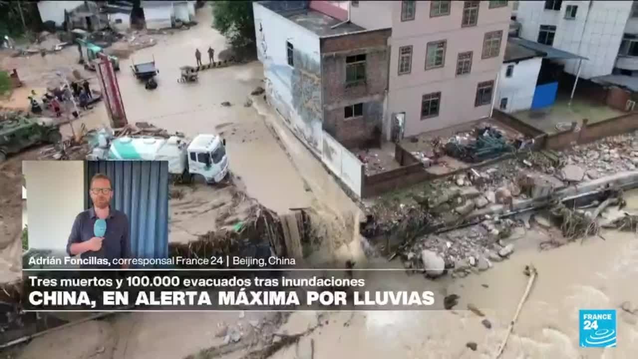 Informe desde Beijing: sur de China en alerta máxima por lluvias e inundaciones