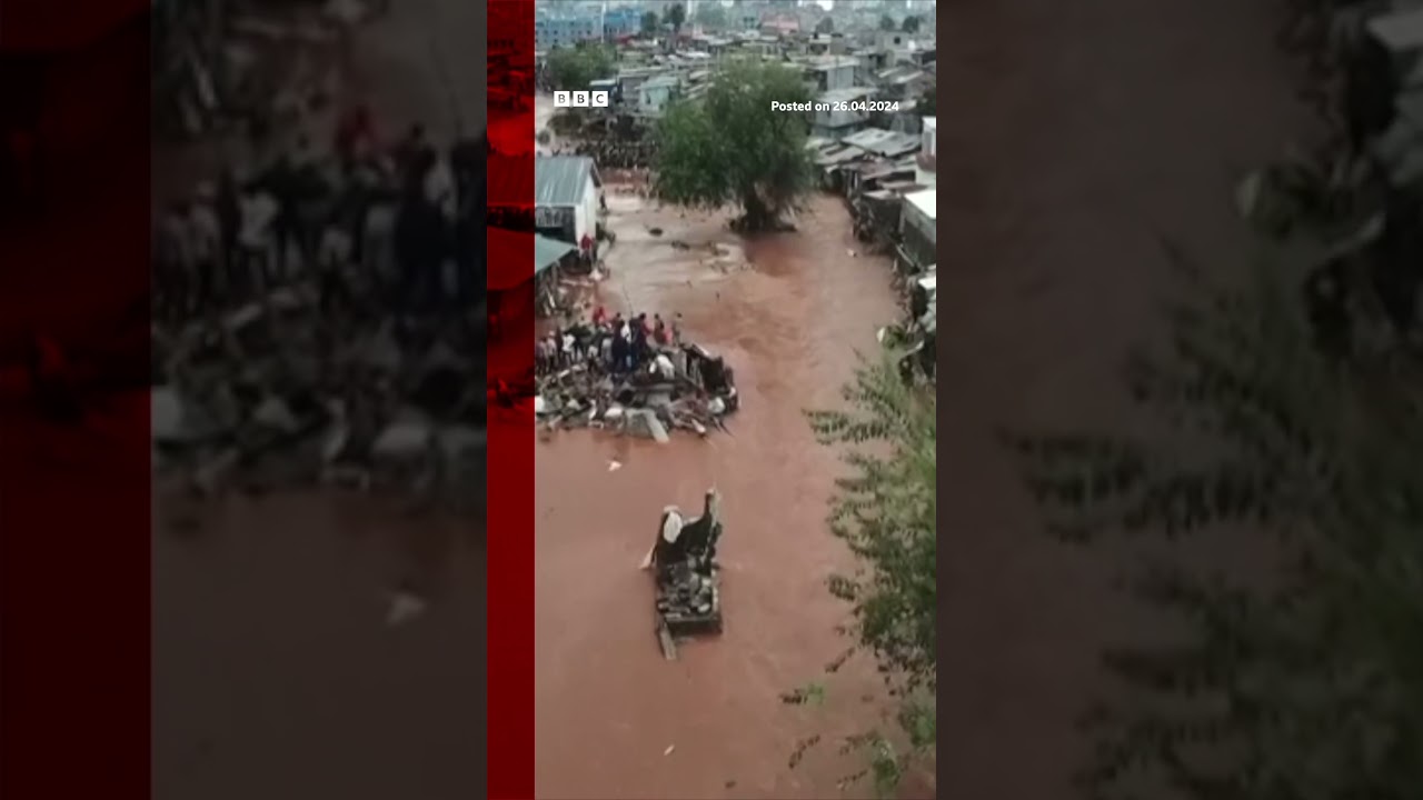 Floods cause devastation in Kenya after days of heavy rain. #Nairobi #Shorts #BBCNews