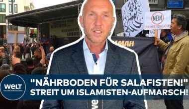 DEUTSCHLAND: "Dann klappt das nicht mit der Abschiebung!" Debatte um Islamisten-Demo in Hamburg!