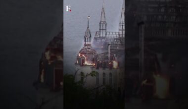 Watch: Ukrainian Institute's Roof Burns After Russian Attack | Subscribe to Firstpost