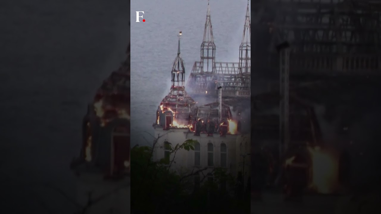 Watch: Ukrainian Institute's Roof Burns After Russian Attack | Subscribe to Firstpost