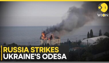 Russia-Ukraine War: Fire rips through Odesa building after Russian missile strike | WION News