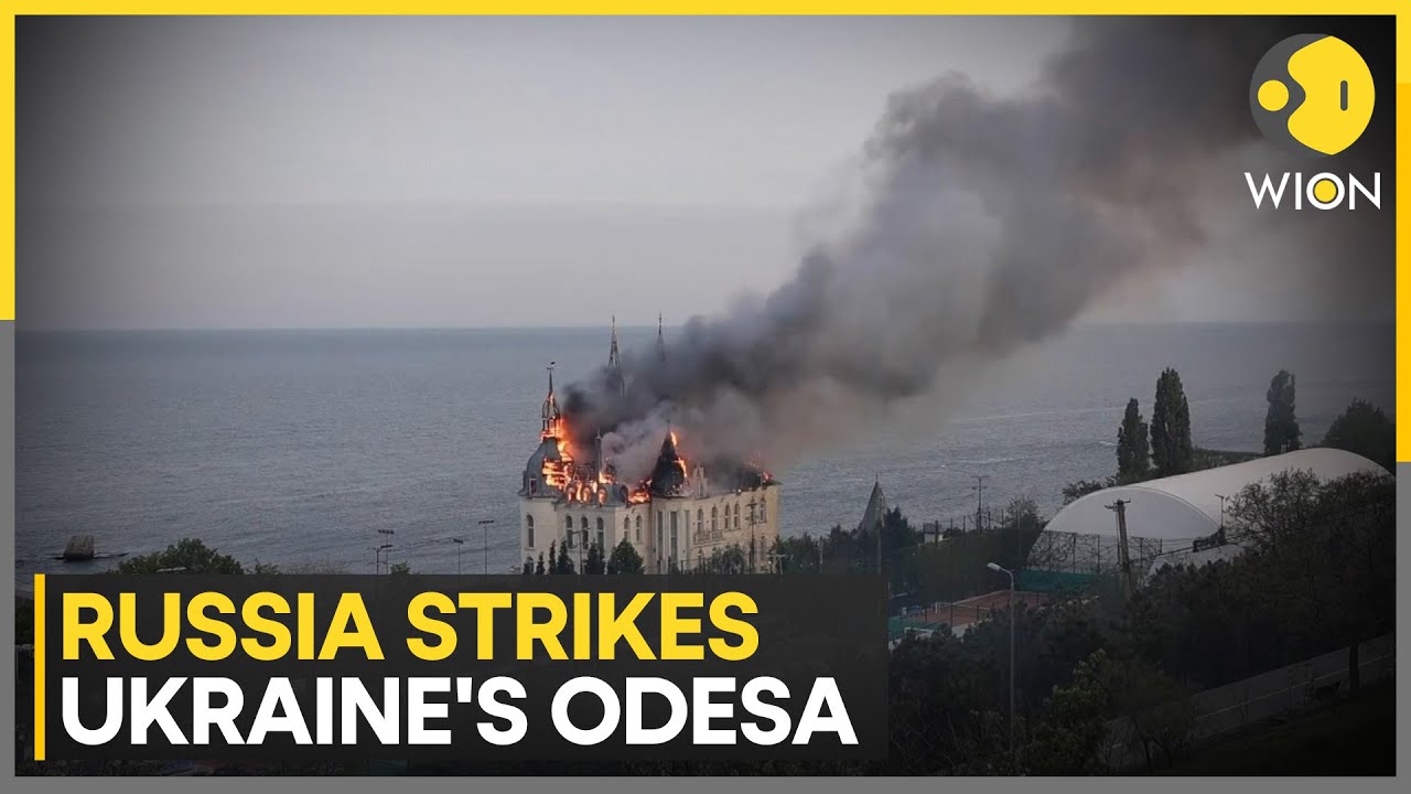 Russia-Ukraine War: Fire rips through Odesa building after Russian missile strike | WION News