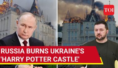 Ukraine's 'Harry Potter Castle' Up In Smoke; Russia's Rocket Rain Rips Odesa | Watch