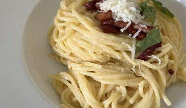 Spaghetti Carbonara, der zweite Versuch (~15 Minuten)