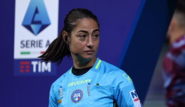 [Italian Football TV] First time in Serie A history we will have an all women’s refereeing team and they’ll cover the Inter-Torino match. Maria Sole Ferrieri Caputi, Francesca Di Monte, and Tiziana Trasciatti.