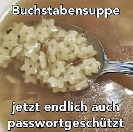 Buchstabensuppe