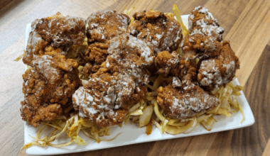 Karaage mit Weißkohl