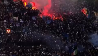 Completely packed, it looks incredible. A sea of Interisti ⚫️🔵