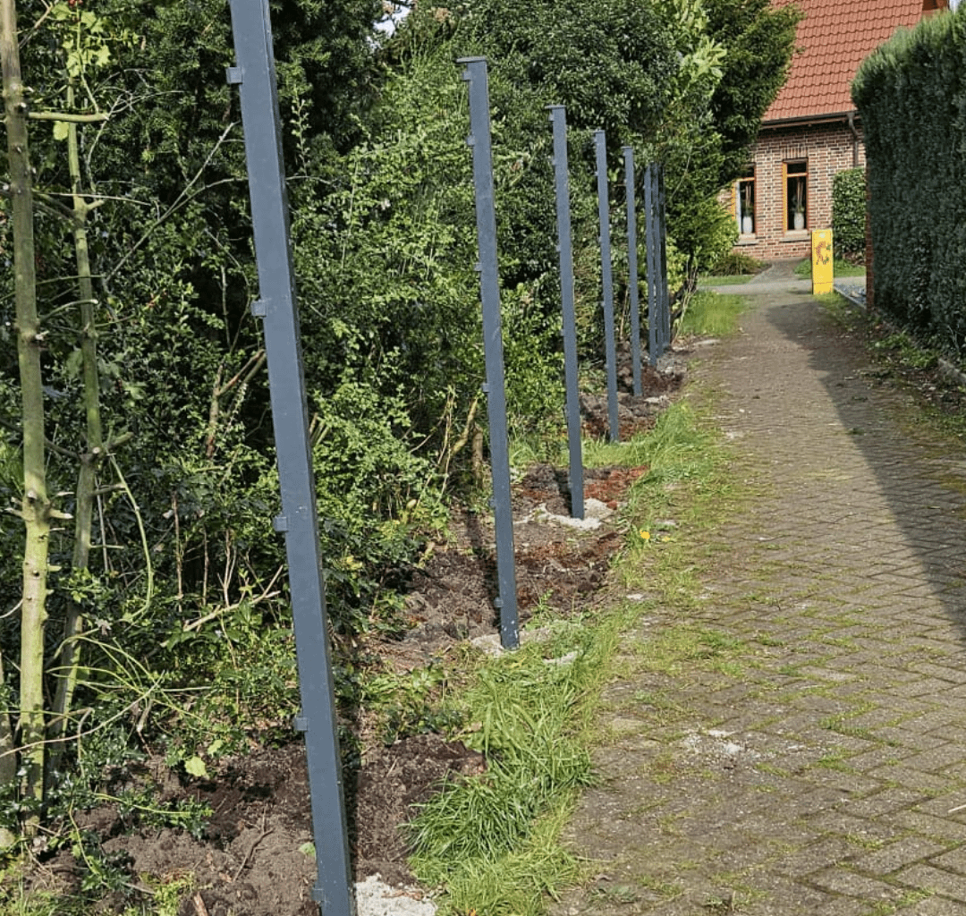 Doppelstabmattenzaun falsch herum?