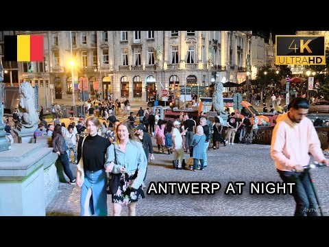 Antwerp, Belgium - Summer Nightlife