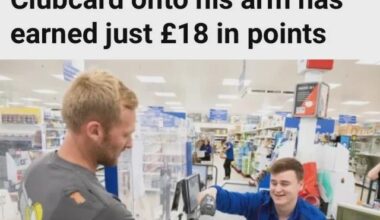 Guy really values his clubcard points.