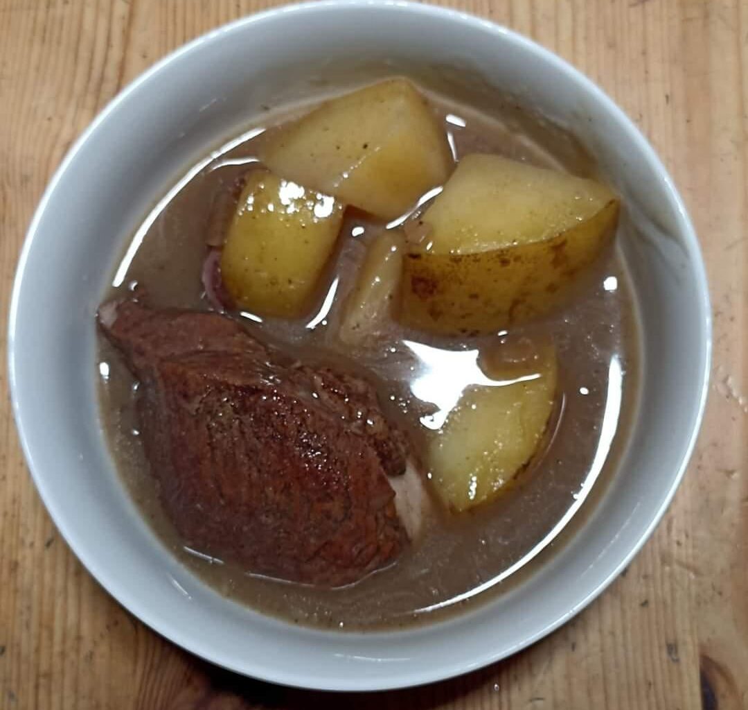 Ich Aß: Ostfriesischer Sniertjebraten mit Kartoffeln