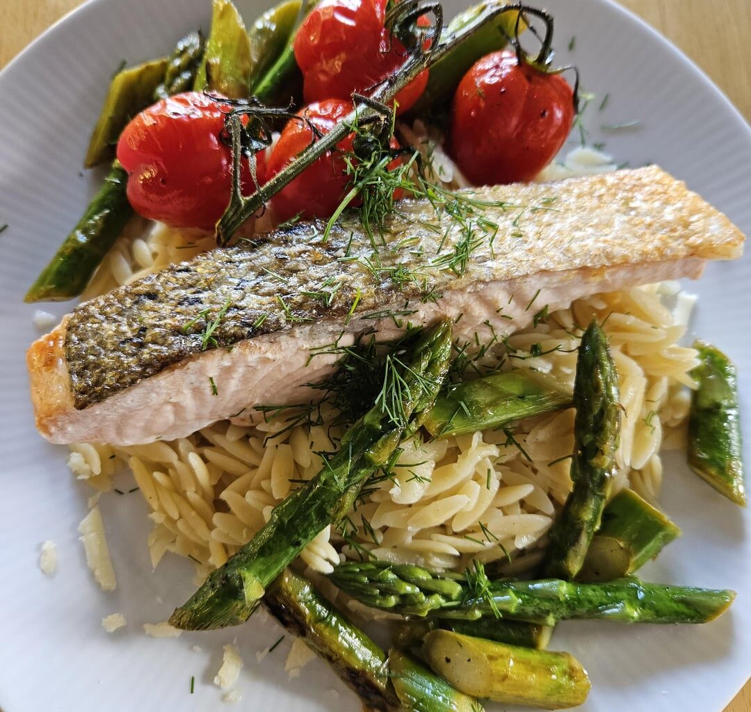 Orzo Mit Spargel und Lachs- Kaptn Cook Rezept