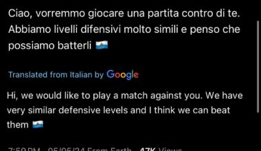 I’ve actually screamed. This is under Milan’s FT post on Twitter 💀