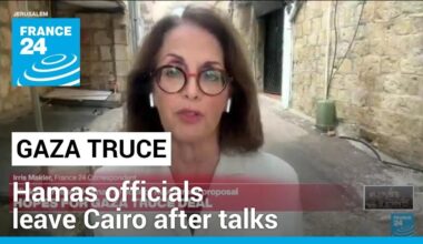 Hamas officials leave Cairo after talks on a cease-fire proposal • FRANCE 24 English