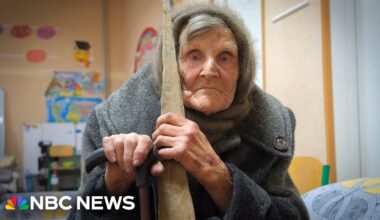 98-year-old Ukrainian woman walks miles in her slippers to escape fighting