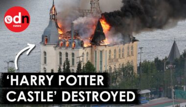 Ukraine’s ‘Harry Potter Castle’ Ablaze After Russian Missile Attack