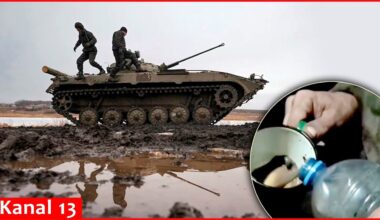 Russian troops guzzle dirty puddle water amidst supply shortages