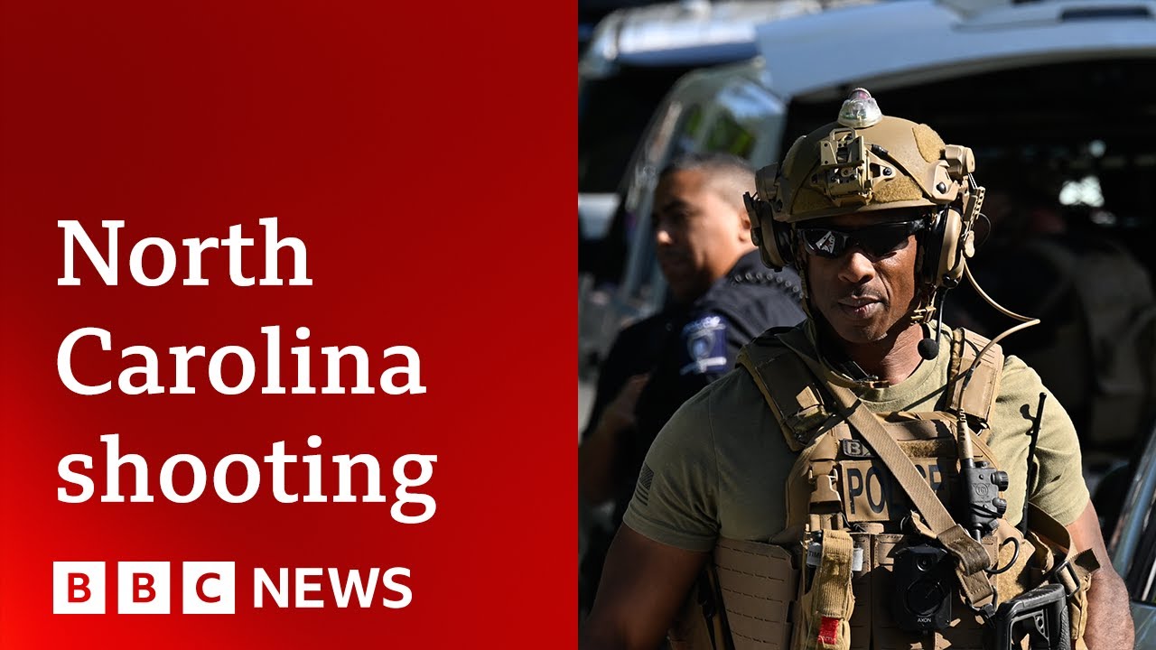 Charlotte shooting: Four police officers killed in North Carolina home siege | BBC News