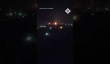 Ukrainian drone blasts set Russian oil refinery ablaze in Ryazan