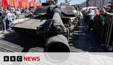 Russia shows off Western military hardware captured in war in Ukraine | BBC News