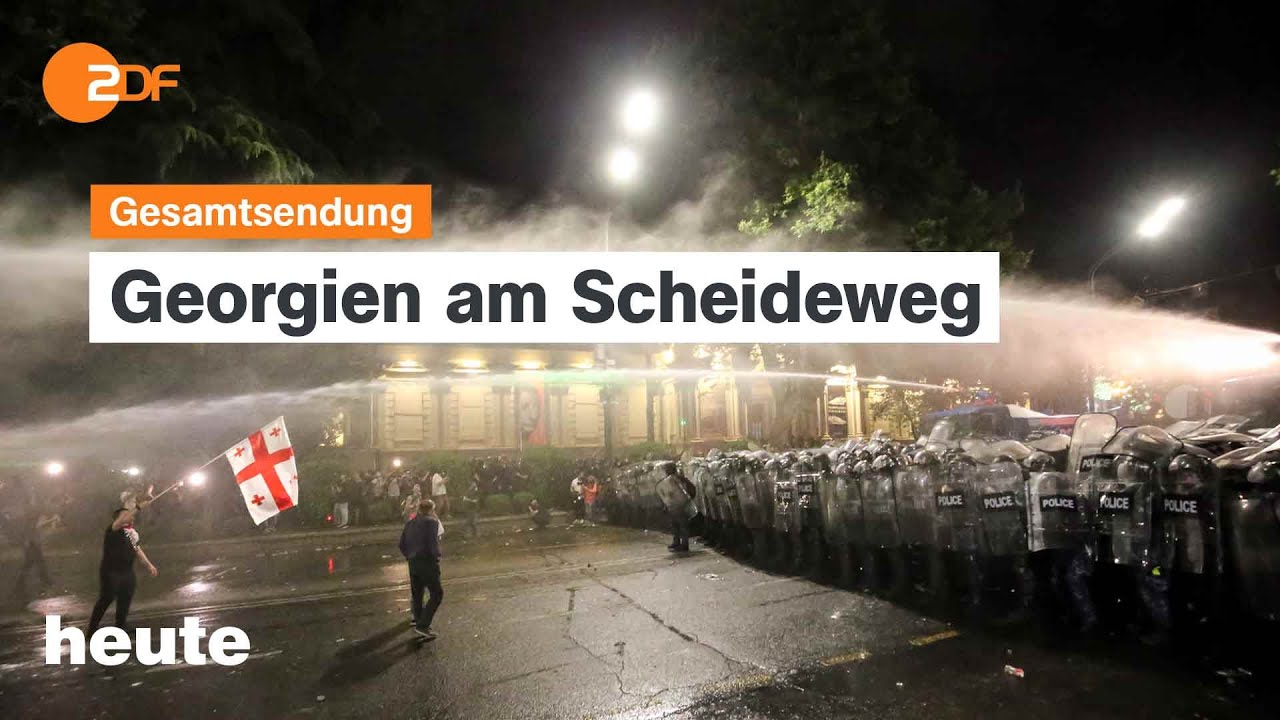 heute 19:00 Uhr vom 01.05.2024 Proteste in Georgien, EU-Osterweiterung, Demos zum Tag der Arbeit