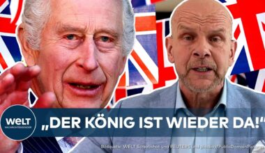 LONDON: "Hat Händchen gehalten mit Krebspatienten!" Krebskranker König Charles besucht Krankenhaus!