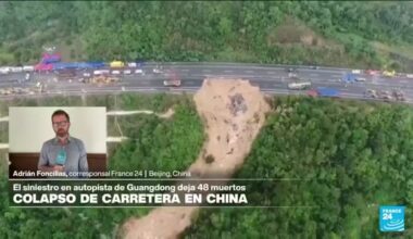 Informe desde Beijing: al menos 48 muertos por derrumbe del tramo de una carretera en Cantón