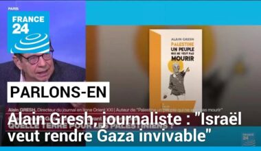 Alain Gresh, journaliste : "Israël veut rendre Gaza invivable" • FRANCE 24