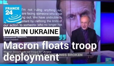 Macron floats Ukraine troop deployment if frontline breached • FRANCE 24 English