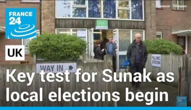 Voters head to polls in last test for UK's Sunak before national election • FRANCE 24 English