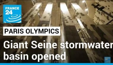 Paris inaugurates giant water storage basin to clean up the River Seine for Olympic swimming