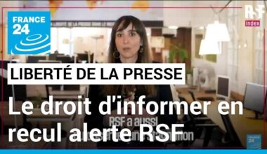 Liberté de la presse : le droit d'informer en recul alerte Reporters sans frontières • FRANCE 24