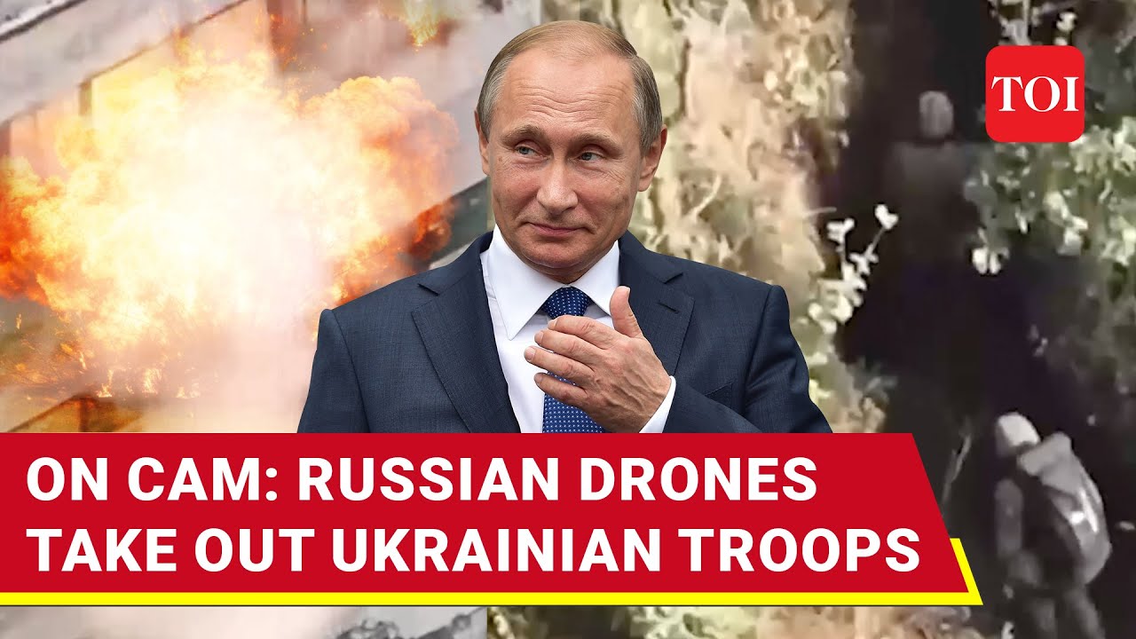 Russian Drones Blow Up Hiding Ukrainian Troops In Donetsk |Dramatic Footage On Cam | Watch