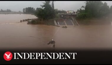 Bridge collapses into river as deadly floods ravage Brazil